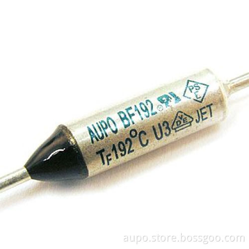 Thermal Fuse/Cutoff with 250V Rated Voltage and Metal Case